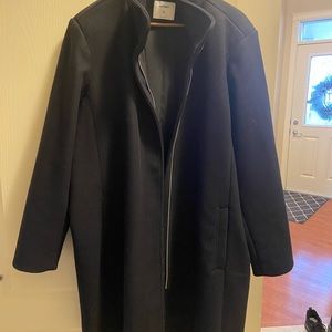 Oversized soft brushed black Old Navy Coat. Size XXL.